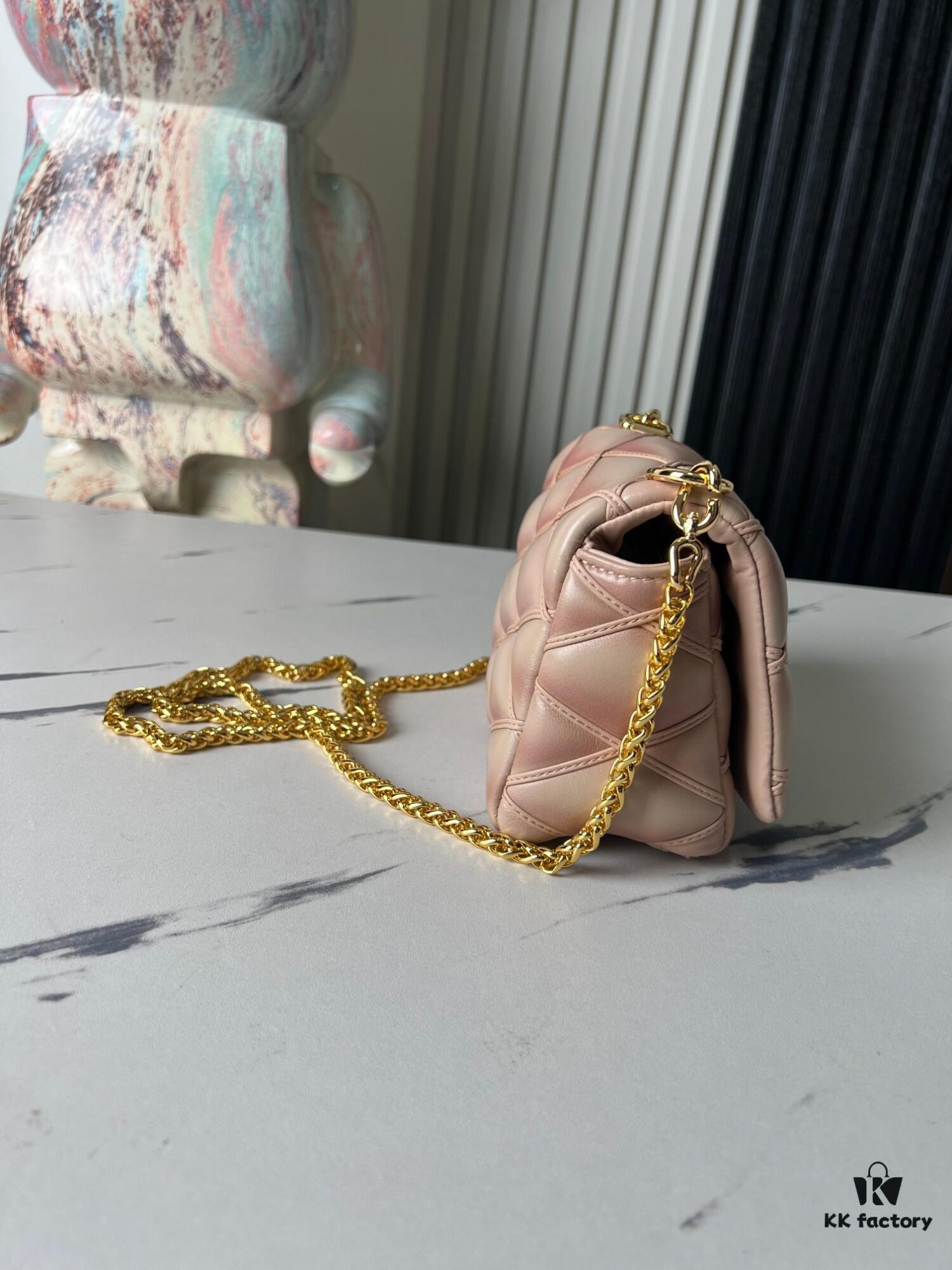 Pico GO-14 Handbag in M82752 Beige and M23625 Full-Leather Chain Series