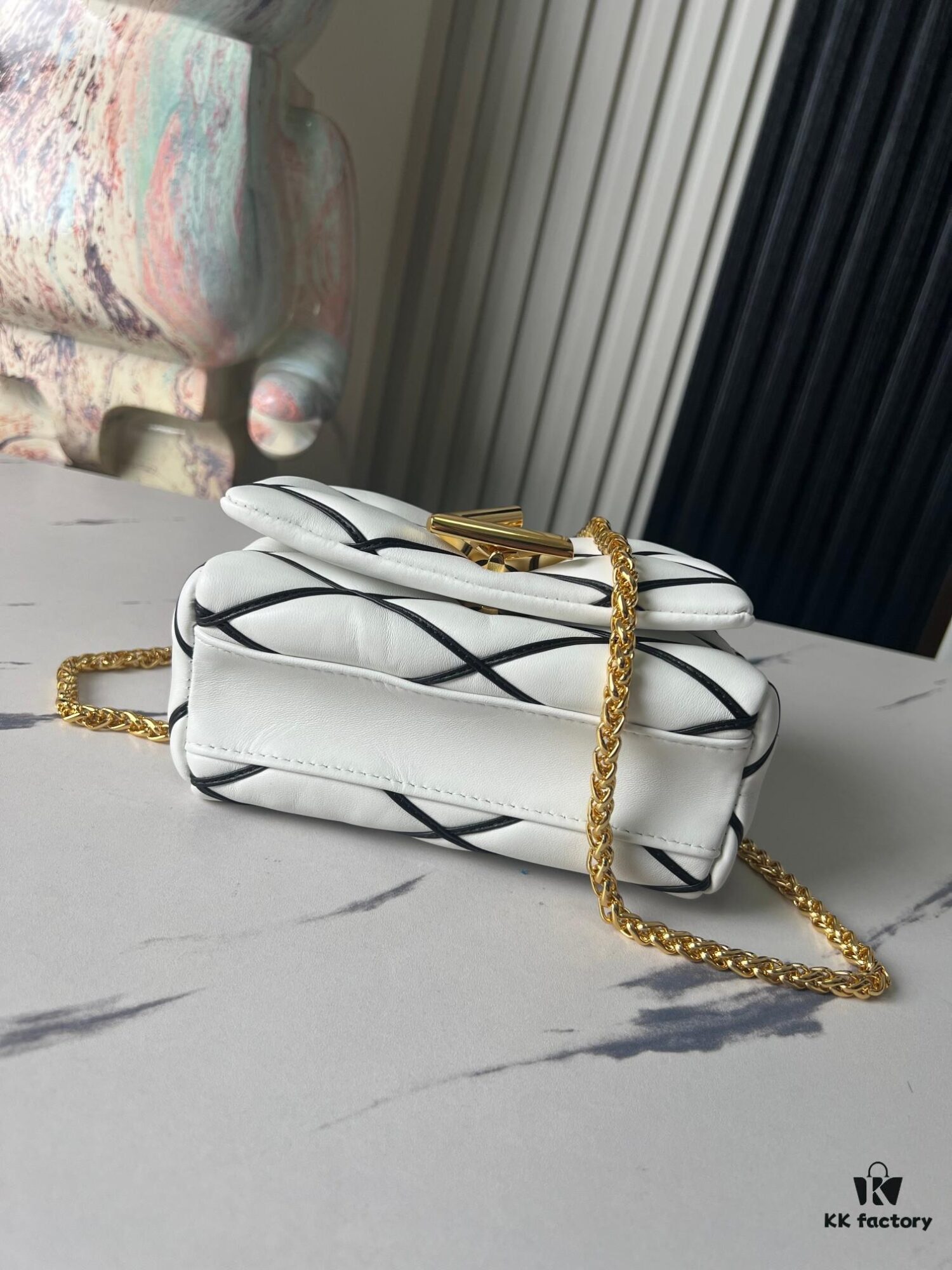 Top-tier Original Order Exclusive Real Photos M23762 White M23625 M82752 Full Leather Chain Bag Series PICO GO-14 Handbag