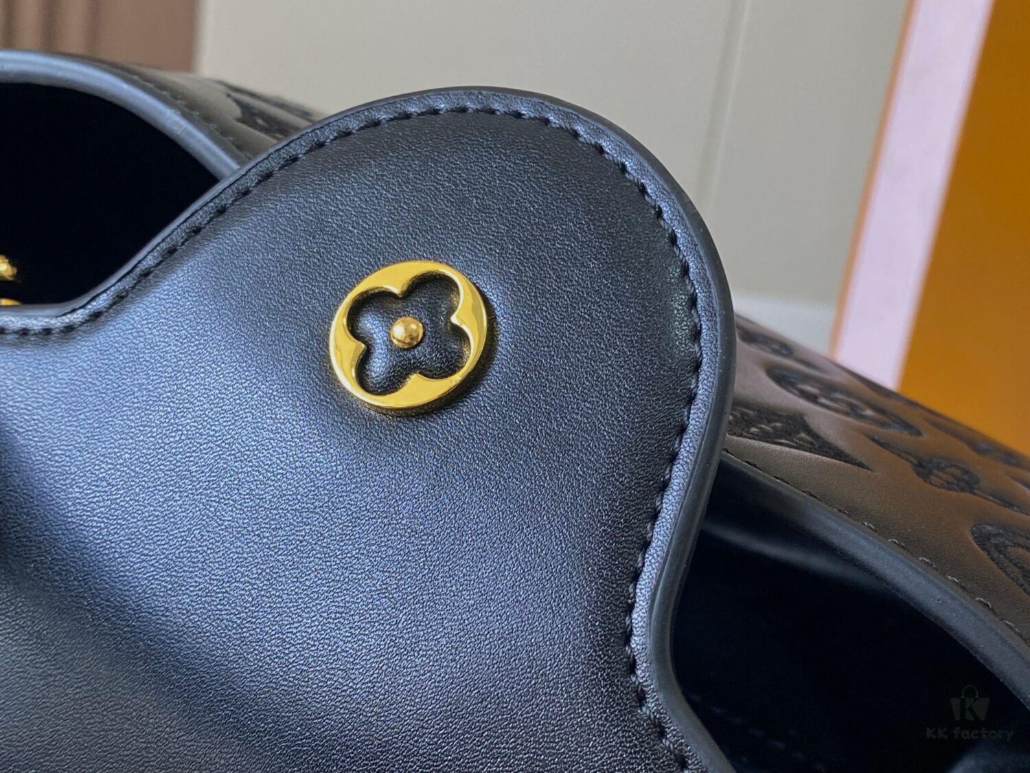 Upgraded M20742 LV Broderie Anglaise Embroidered Gold Button Capucines BB Bag