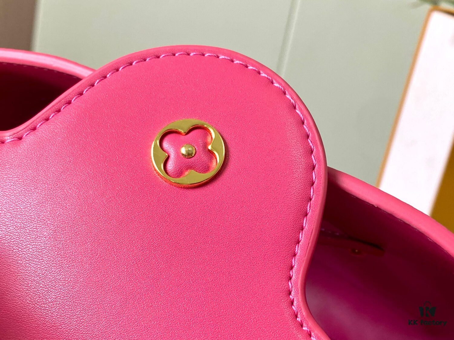 Upgraded M20742 LV Broderie Anglaise Embroidered Gold Button Capucines BB Bag