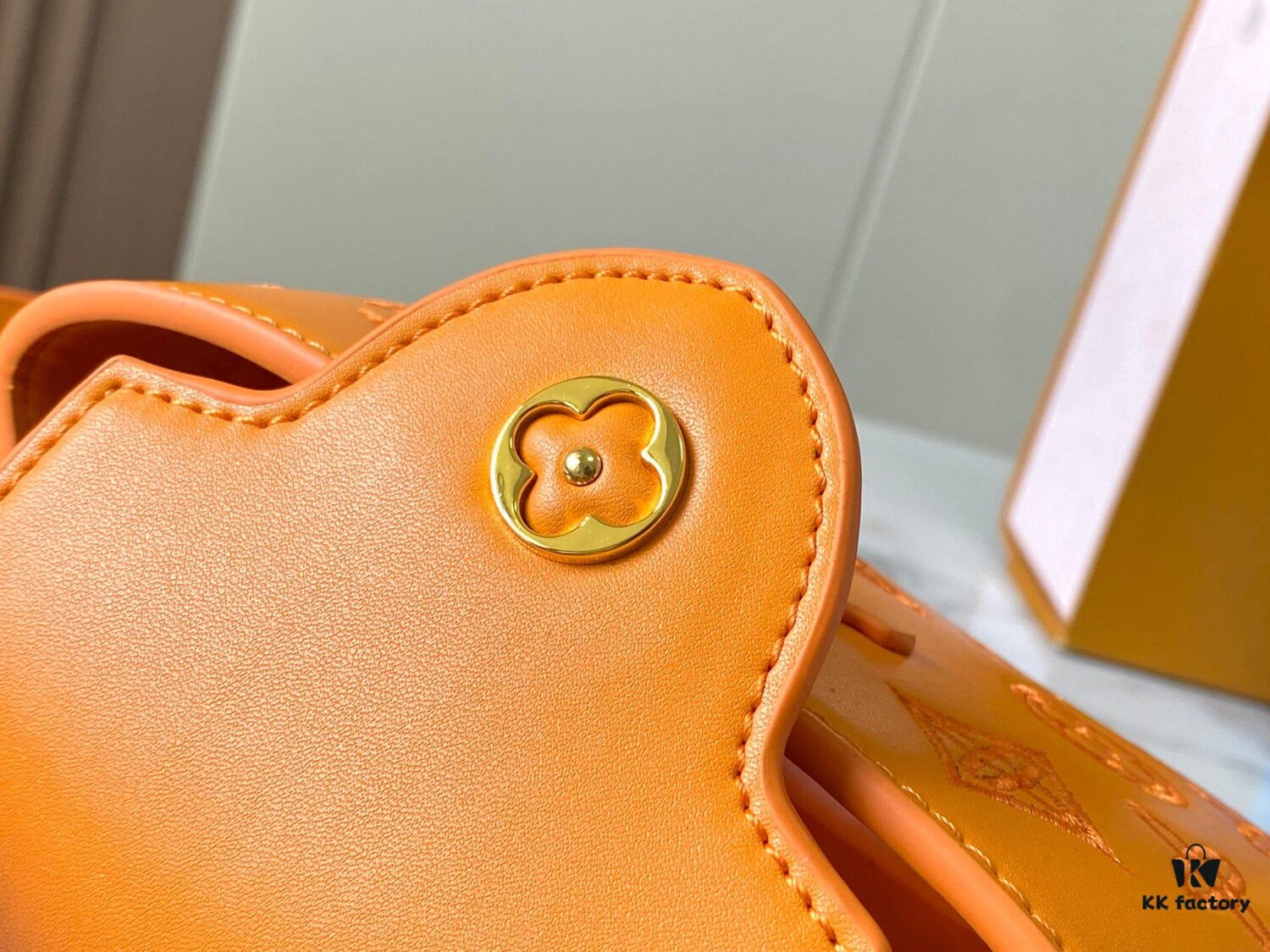 Upgraded M20741 LV Broderie Anglaise Embroidered Gold Button Capucines Mini Bag