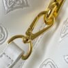 Upgraded M20742 Broderie Anglaise Embroidered Gold Button Capucines BB Bag