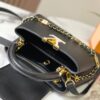 Upgraded M23951 Black Capucines Medium Handbag