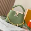 Upgraded M23950 Green Mini Capucines Handbag with Lovelock Chain