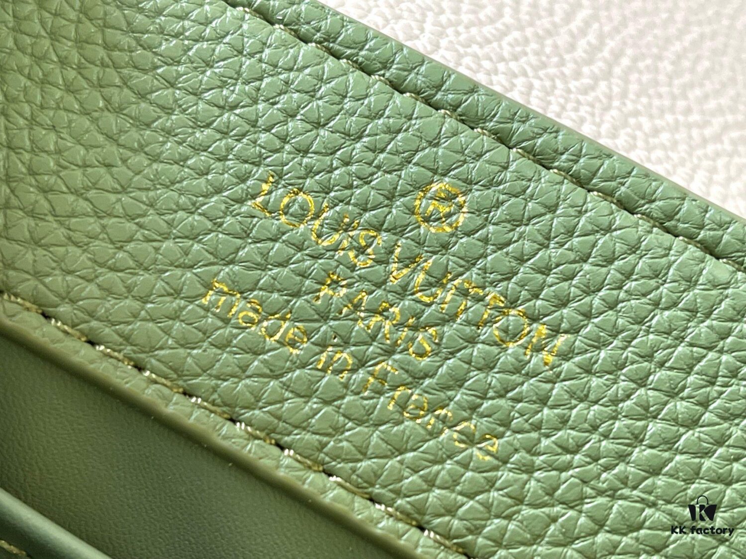 Upgraded M23950 Green Mini Capucines Handbag with Lovelock Chain