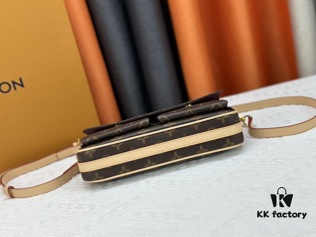 Authentic Development, Full Steel Hardware 👏👏 Vibe Handbag Inspired by the 2003 Viva-cité Bag in Monogram Canvas with Compact Design