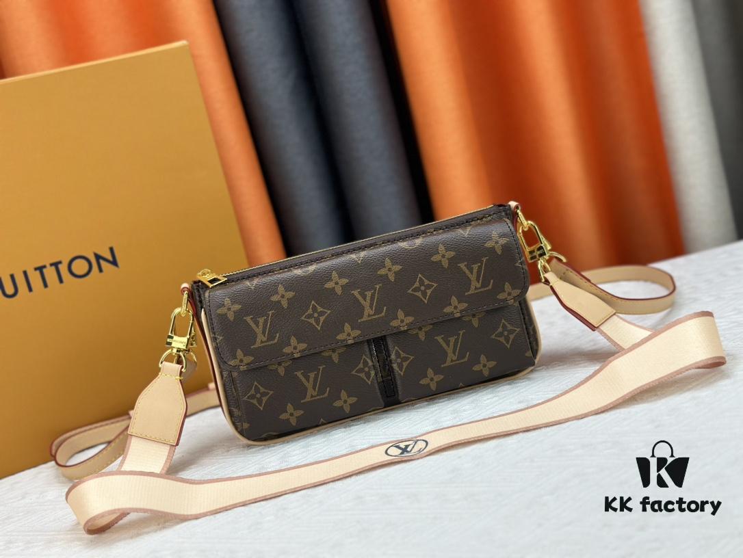 Original Design, Full Steel Hardware 👏👏 Vibe Bag Inspired by the 2003 Viva-cité Bag, Crafted in Monogram Canvas with Compact Silhouette