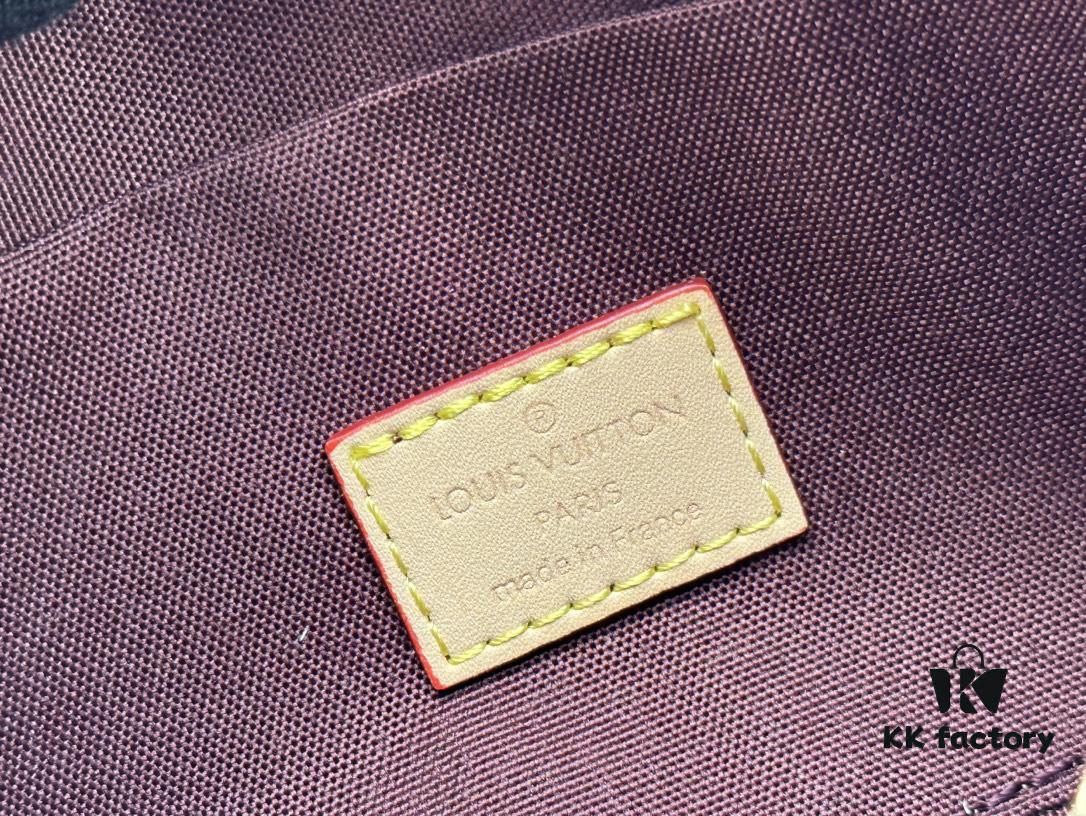 Authentic Development, Full Steel Hardware 👏👏 Vibe Handbag Inspired by the 2003 Viva-cité Bag in Monogram Canvas with Compact Design