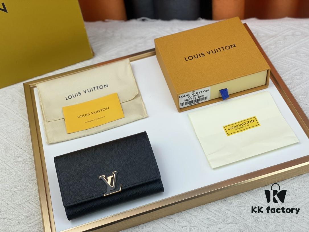 M62157/62158 Soft Leather Wallet Inspired by Iconic Design Lines