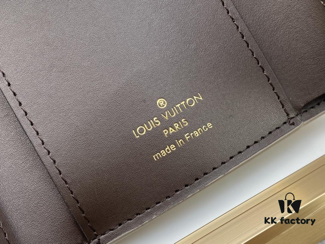 M62157/62158 Soft Leather Wallet with LV Logo Wrap, Inspired by Iconic Design Lines