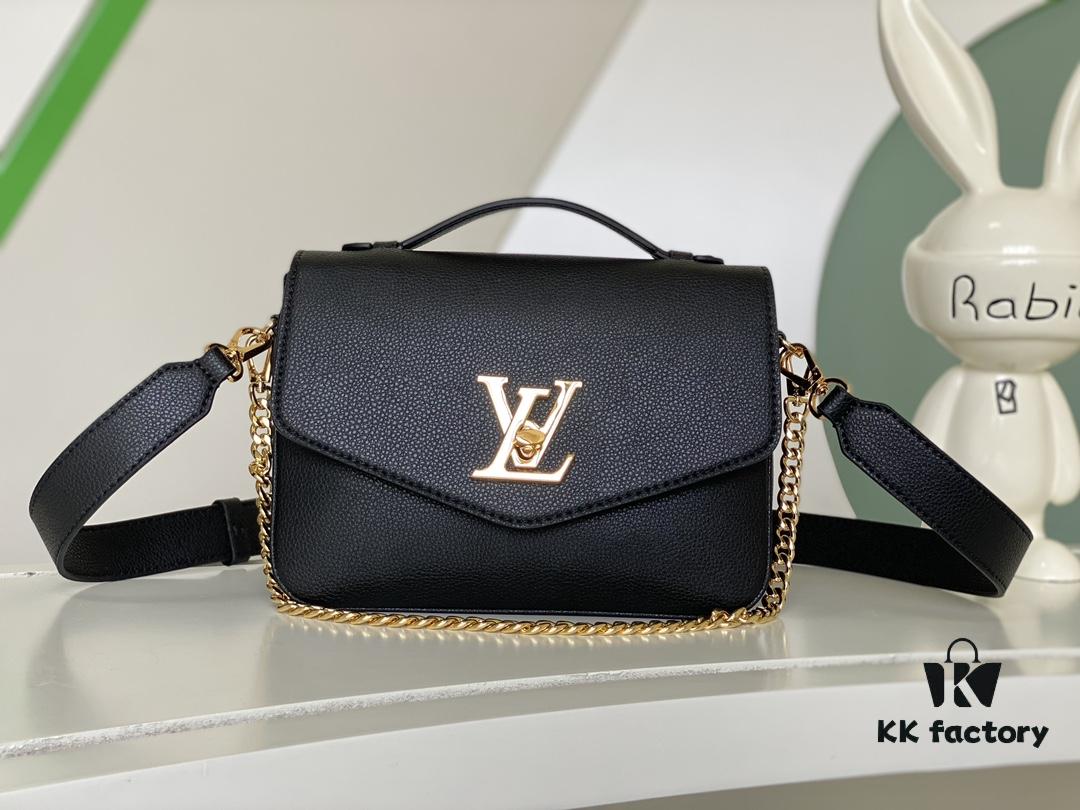 M22952 Brown M22792 Gray M22735 Black Top-Quality Original Surplus Oxford Handbag Made of Soft Grained Leather with Shining Metal Hardware Showcasing Brand Elegance