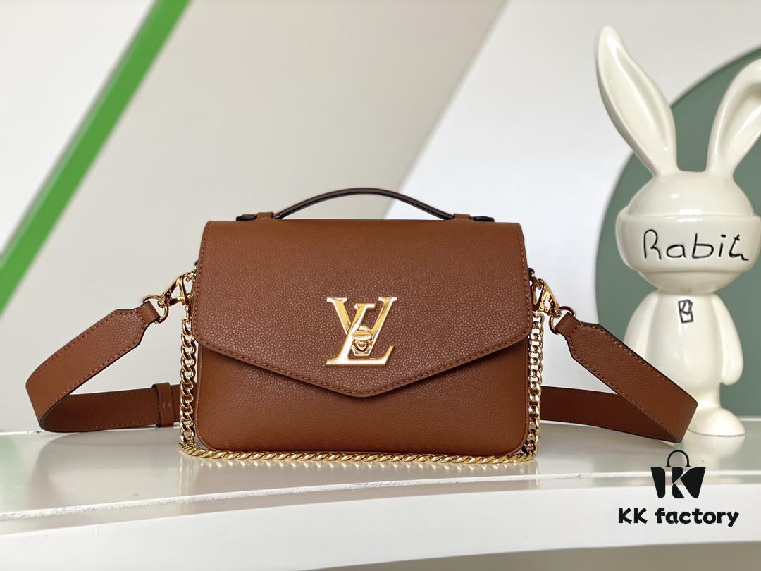 M22952 Brown M22792 Gray M22735 Black Top-Quality Original Order Oxford Handbag Crafted from Soft Grained Leather with Eye-Catching Metal Hardware Showcasing Brand Elegance