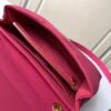 Haiyuan Original M58553 Rose Red LV New Wave Chain Bag with V-Shaped Quilting