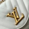 LV NEW WAVE Chain Bag with V-Shape Quilting, Fold-Over Closure and Multiple Compartments