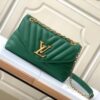 LV NEW WAVE Chain Bag V-Quilting Handbag M58664 Green 58552 Black 58552 Apricot Yellow 58549 White 58550 Coffee 58664 Green 58553 Rose Red