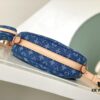 Exclusive Real Photo from Haiyuan Order - M46856 Denim Fabric Premium Quality M46828 Vintage LV Monogram 2024 New Arrival Cowhorn Strap Adjustable Pea Bag with Extra Pendant Mini Bag