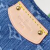Exclusive Real Photo from Haiyuan Order - M46856 Denim Fabric Premium Quality M46828 Vintage LV Monogram 2024 New Arrival Cowhorn Strap Adjustable Pea Bag with Extra Pendant Mini Bag
