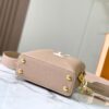 Upgraded M23198 Beige Gold-Tone Capucines Mini Handbag
