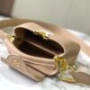 Upgraded M23198 Beige Gold-Tone Capucines Mini Handbag