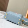 Upgraded M23198 Sky Blue with Gold-Tone Hardware Capucines Mini Handbag