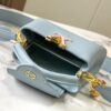 Upgraded M23198 Sky Blue with Gold-Tone Hardware Capucines Mini Handbag