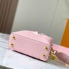 Upgraded M23198 Pink Gold-Tone Capucines Mini Handbag