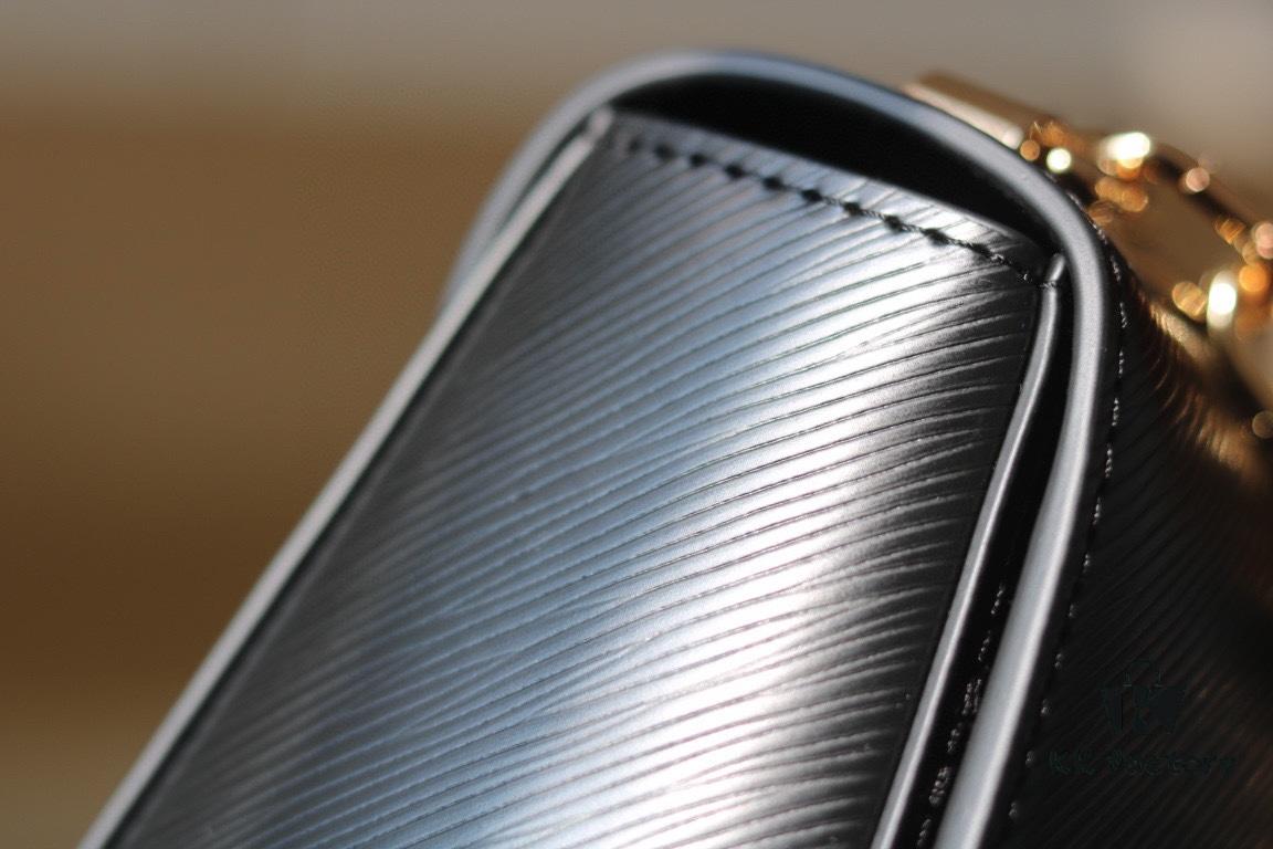 Latest TWIST Collection - Top Original Quality - Model No. 50369 / 59402 / 59403 / 59627 / 59405 - Brand New Medium Twist Bag with Dual Chain and Hand-Enamel Monogram Flowers