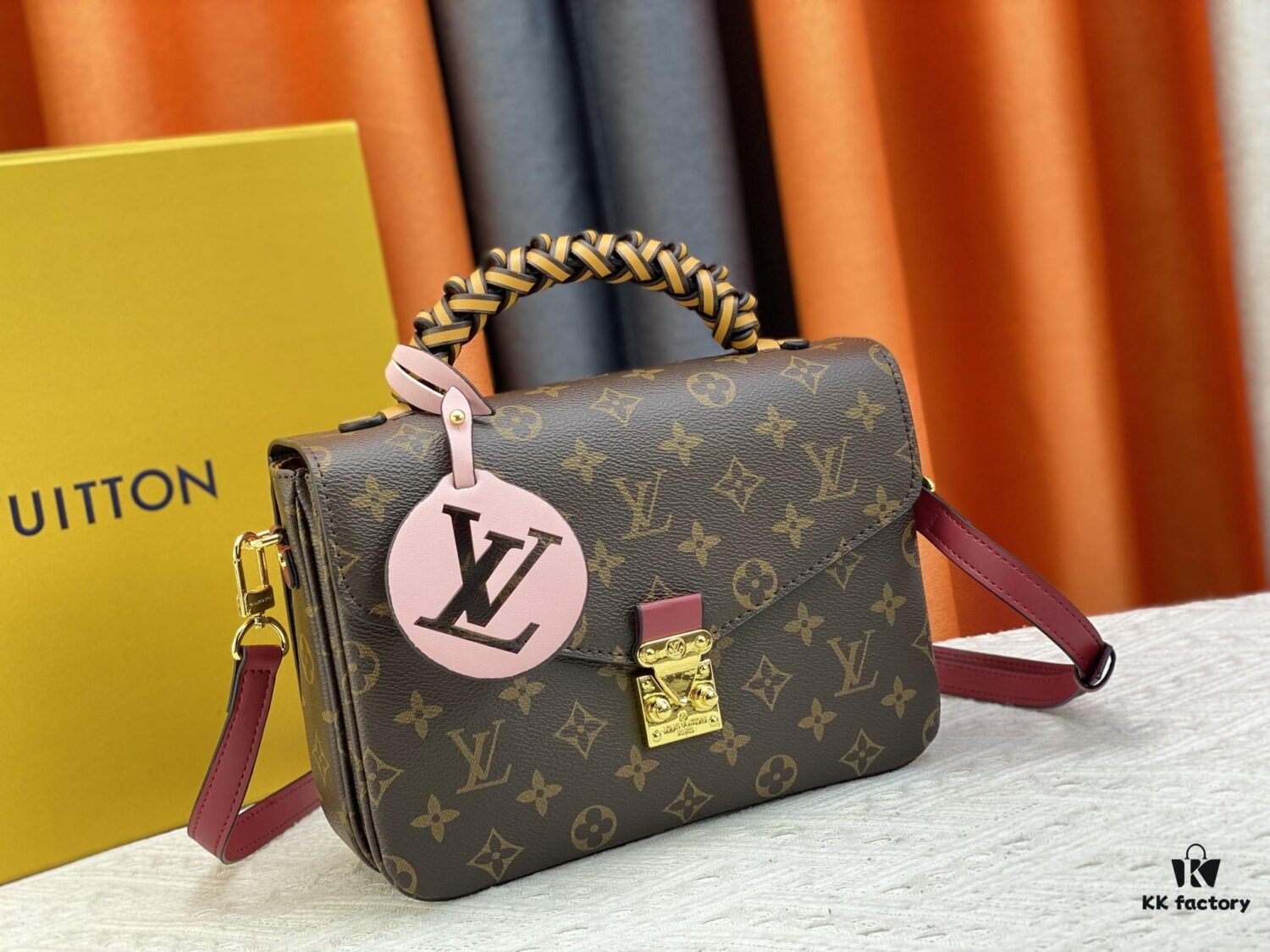 Upgraded Original M40780 POCHETTE METIS Handbag M44668 Claret M45152 White M43984 Orange Messenger Bag