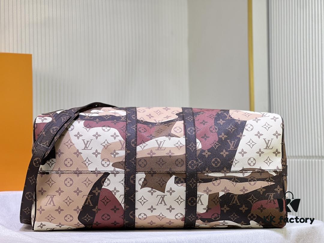 LV Portrait Collection Keepall Bandoulière 55 Travel Bag