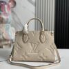 Top-Quality Original Order, Exclusive Real Photos M45653 White Embossed M46569 OnTheGo Small Tote Bag