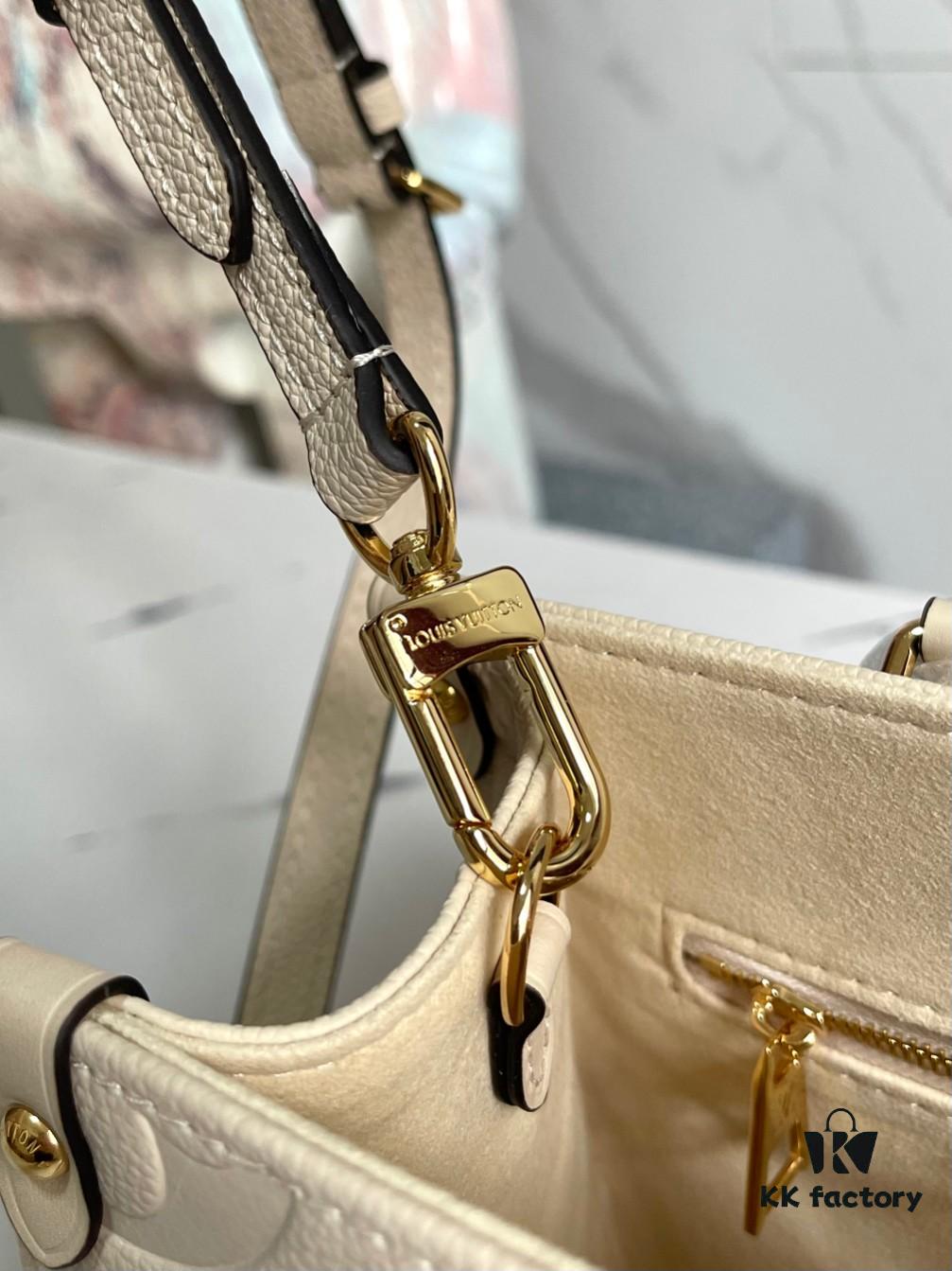 Top-Quality Original Order, Exclusive Real Photos M45653 White Embossed M46569 OnTheGo Small Tote Bag