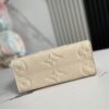 Top-Quality Original Order, Exclusive Real Photos M45653 White Embossed M46569 OnTheGo Small Tote Bag