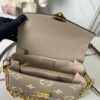 693088f96e68136f4d9a8a6c Top Quality Original Order Exclusive Real Shot M23081 Beige Screen Printed Full Leather Messenger Bag Series Small East West Métis Handbag
