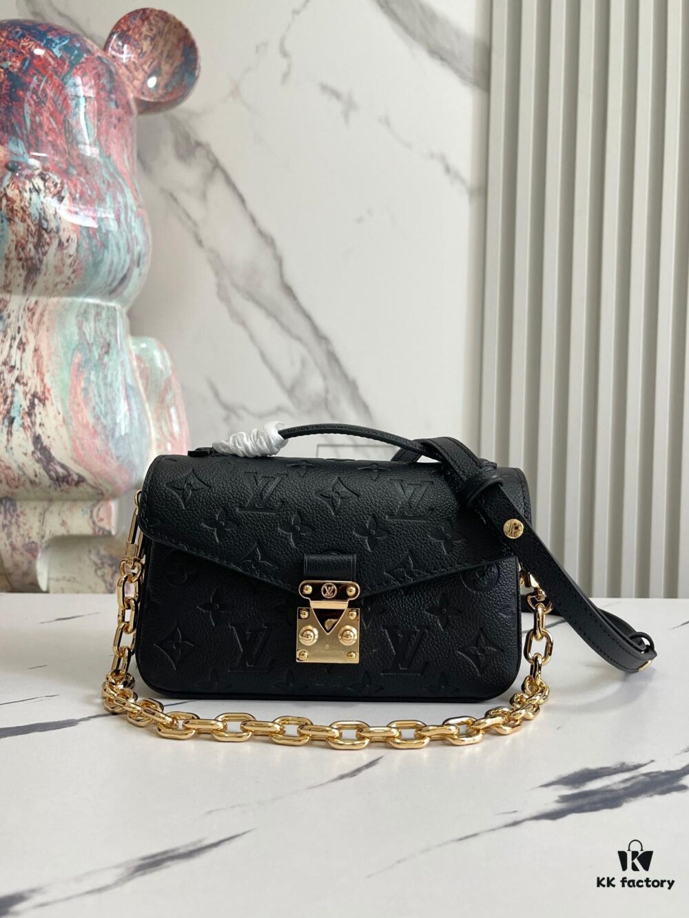 Top-Quality Original Order Exclusive Real Photo M46595 Black Full Leather Messenger Bag Series Small East West Métis Handbag