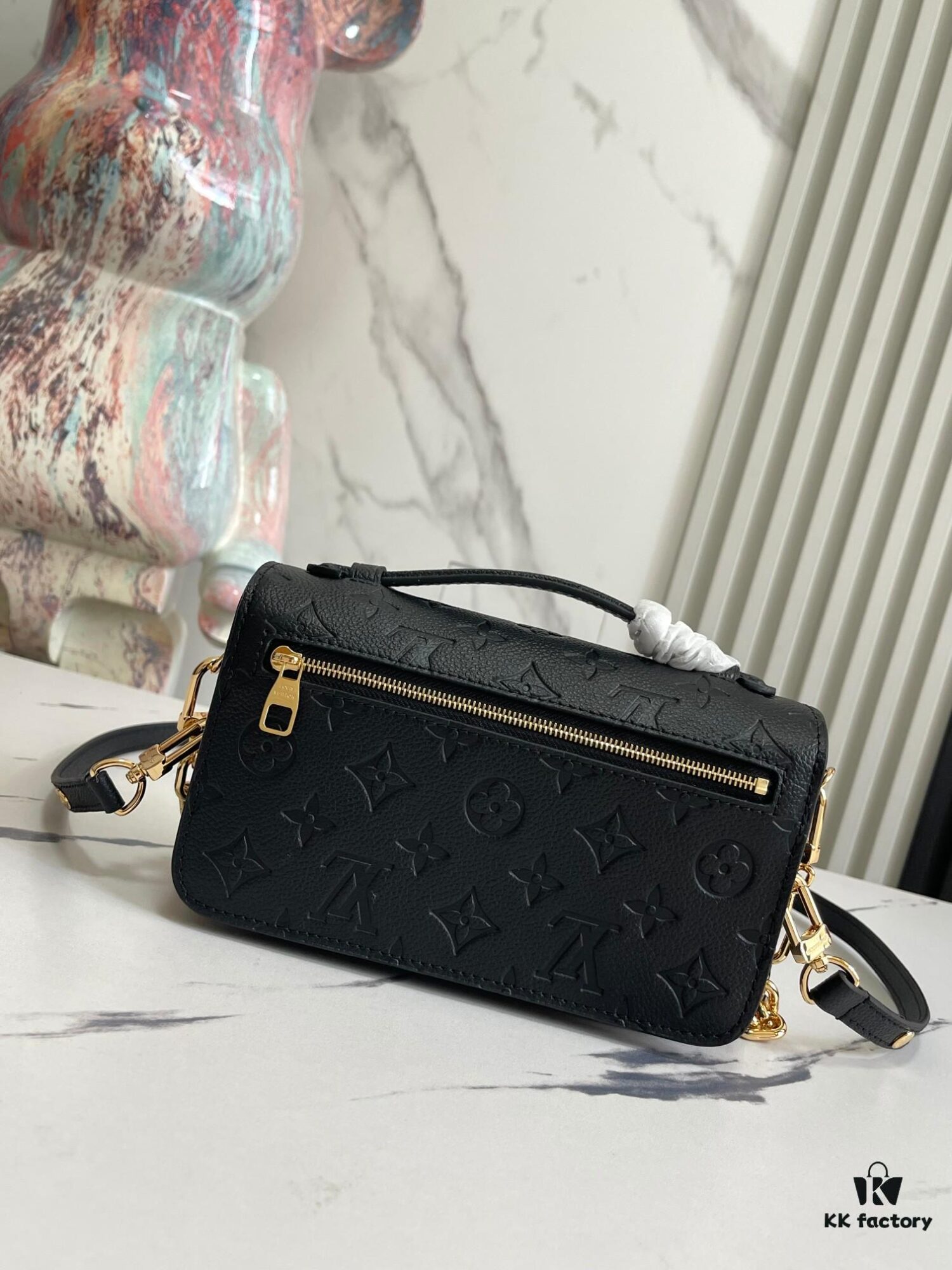 Top-Quality Original Order Exclusive Real Photo M46595 Black Full Leather Messenger Bag Series Small East West Métis Handbag