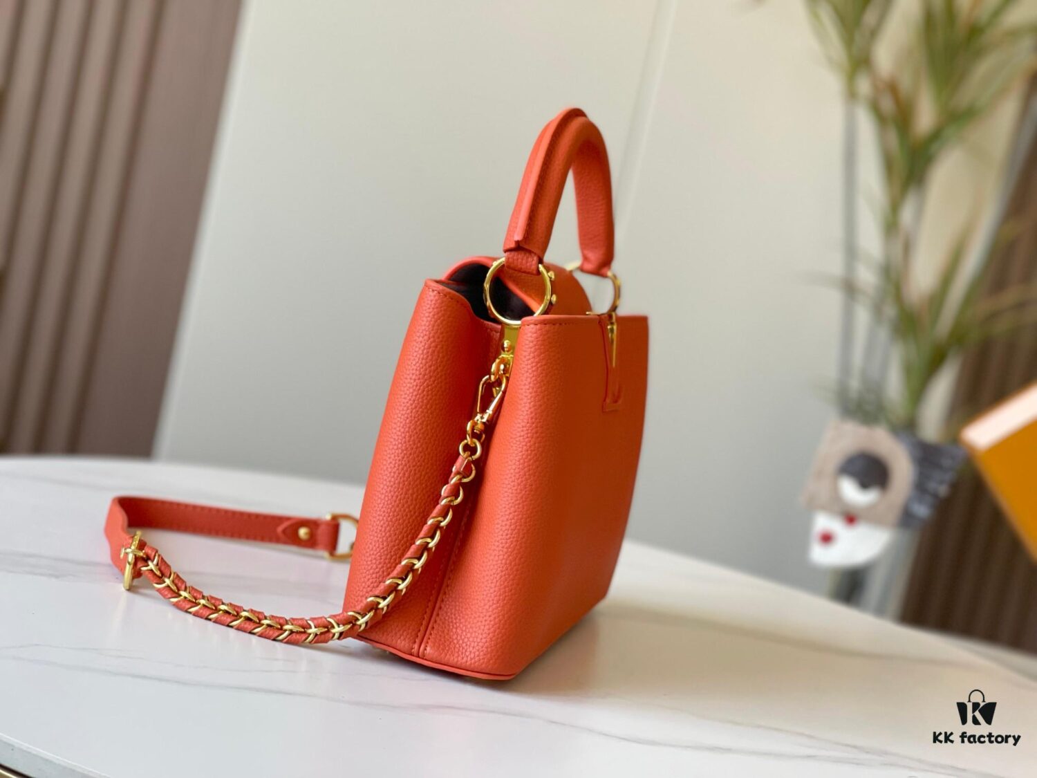 Exclusive On-Site Photo - Factory Outbound M59512 m59653 Capucines BB Handbag in Taurillon Leather