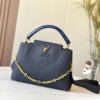 Upgraded M59209 Blue Capucines Medium Handbag