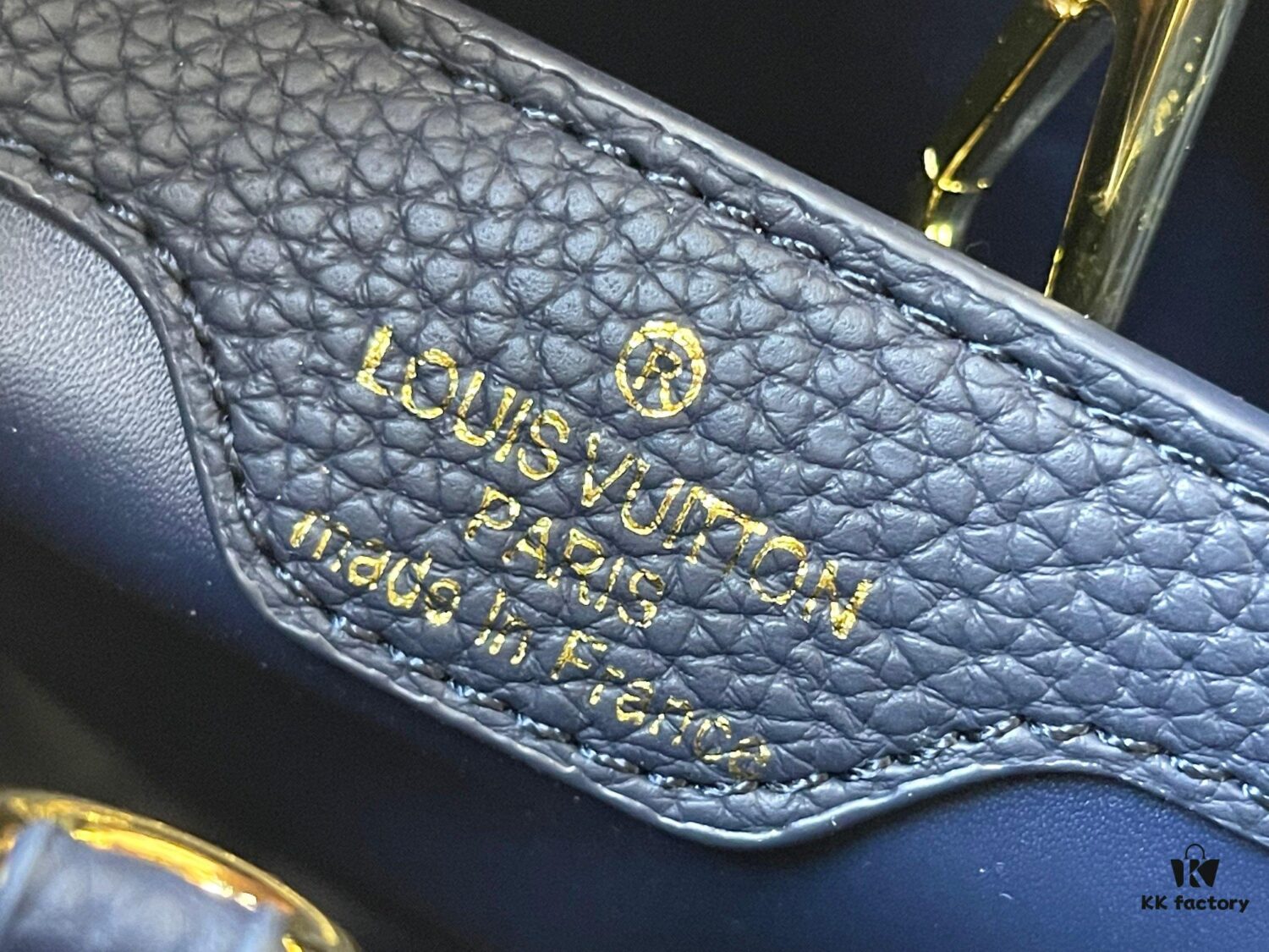 Upgraded M59209 Blue Capucines Medium Handbag