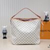 Wholesale Price Summer New Arrival: Stylish Damier Azur Canvas Calvi Tote Bag in Pomegranate Red