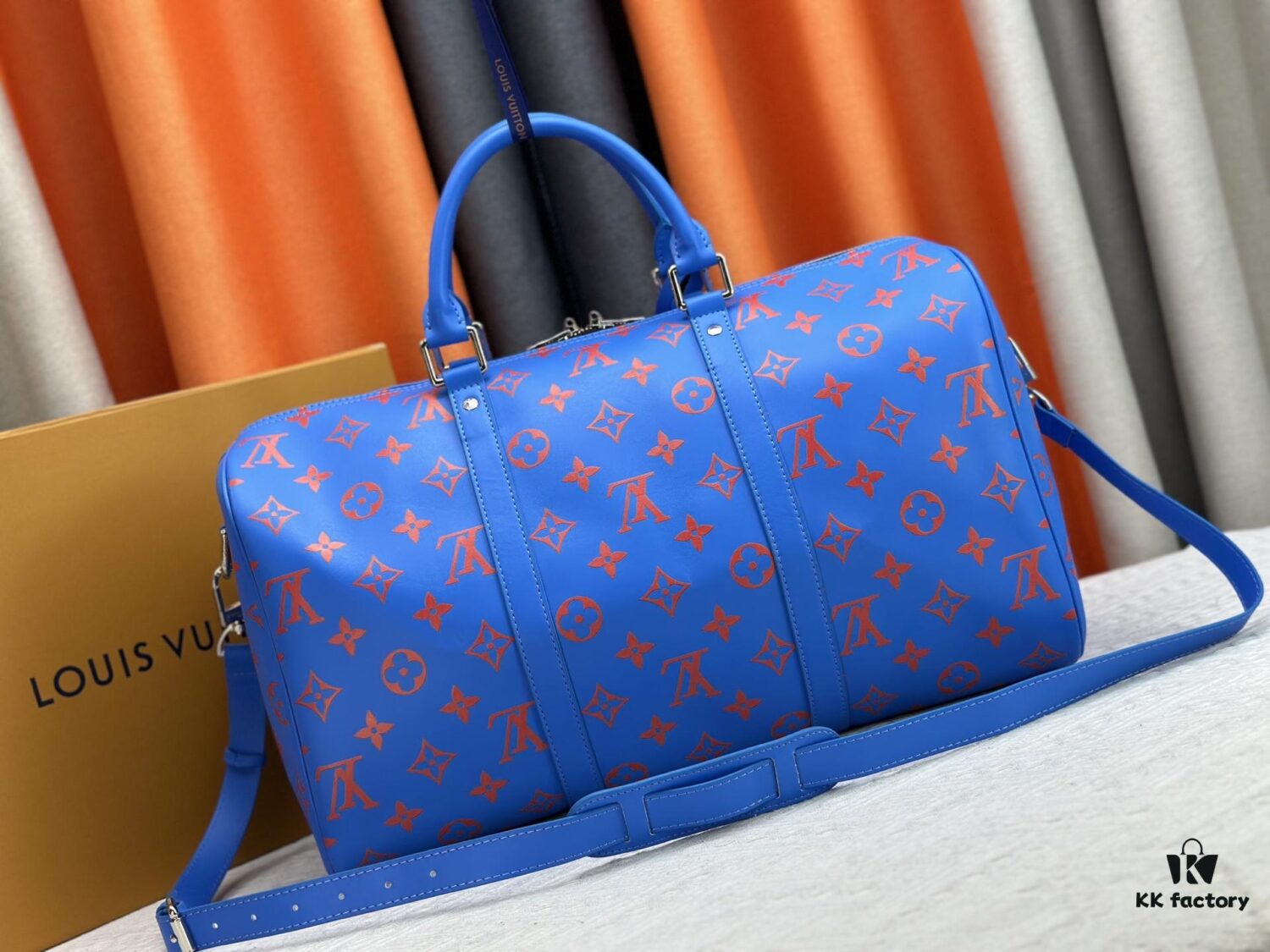 M41418 New 'Louis Vuitton x Takashi Murakami' Collaboration Keepall Bandouliere 45 Travel Bag