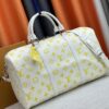 M41418 New Louis Vuitton x Takashi Murakami Collaboration Keepall Bandouliere 45 Monogram Print Travel Bag