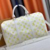 M41418 New Louis Vuitton x Takashi Murakami Collaboration Keepall Bandouliere 45 Monogram Print Travel Bag