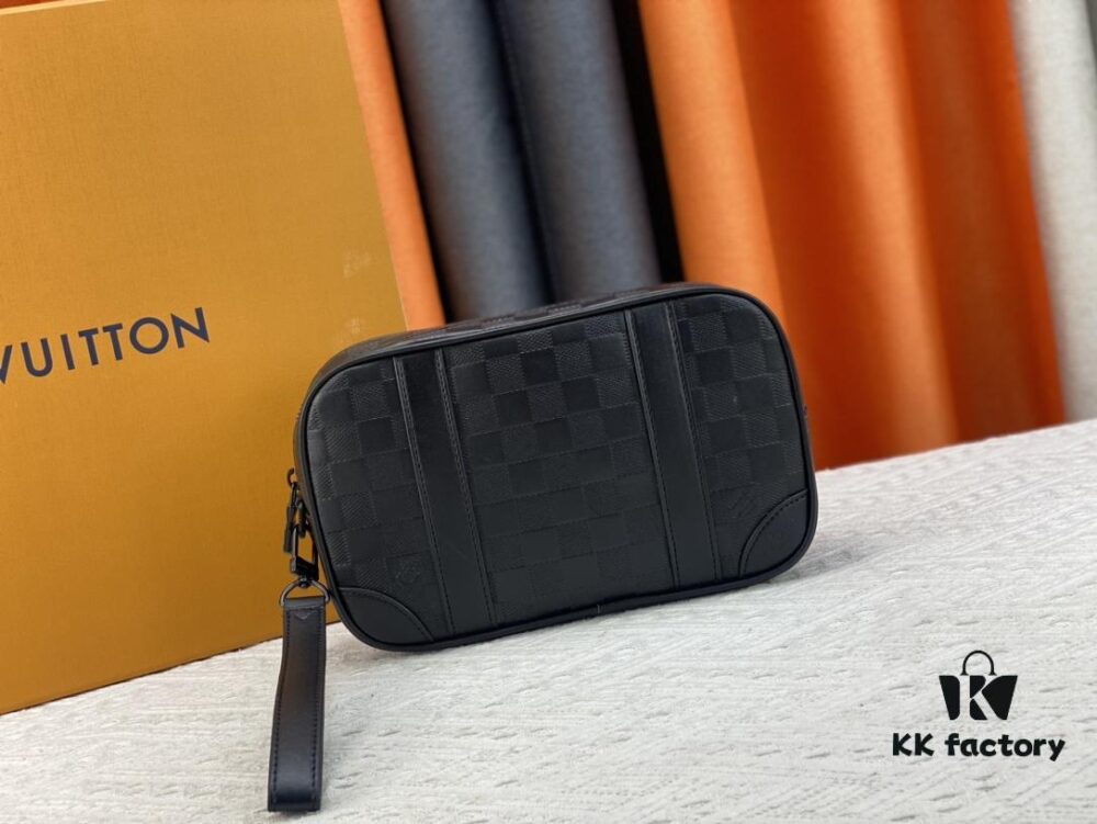 M82076 Latest Black Floral, Black Checkered, Embossed Checkered, Vintage Checkered, Brown Checkered, and Embossed Pochette Kasai Clutch