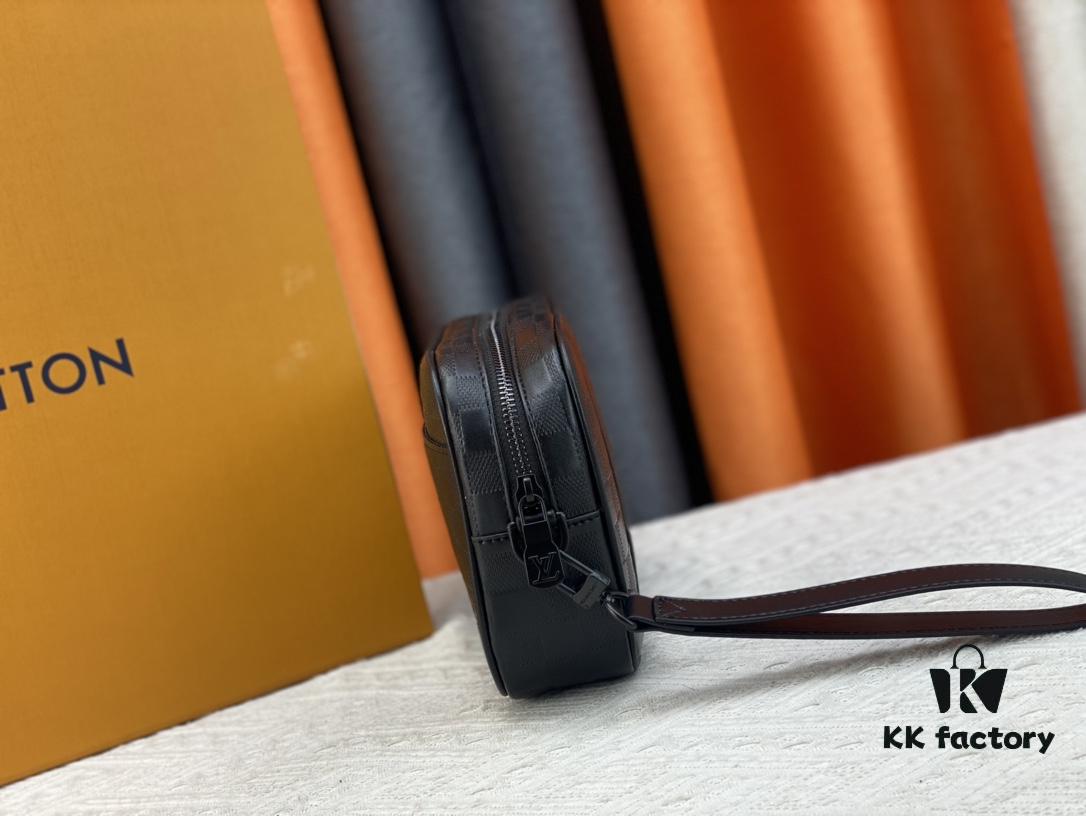 M82076 Latest Black Floral, Black Checkered, Embossed Checkered, Vintage Checkered, Brown Checkered, and Embossed Pochette Kasai Clutch