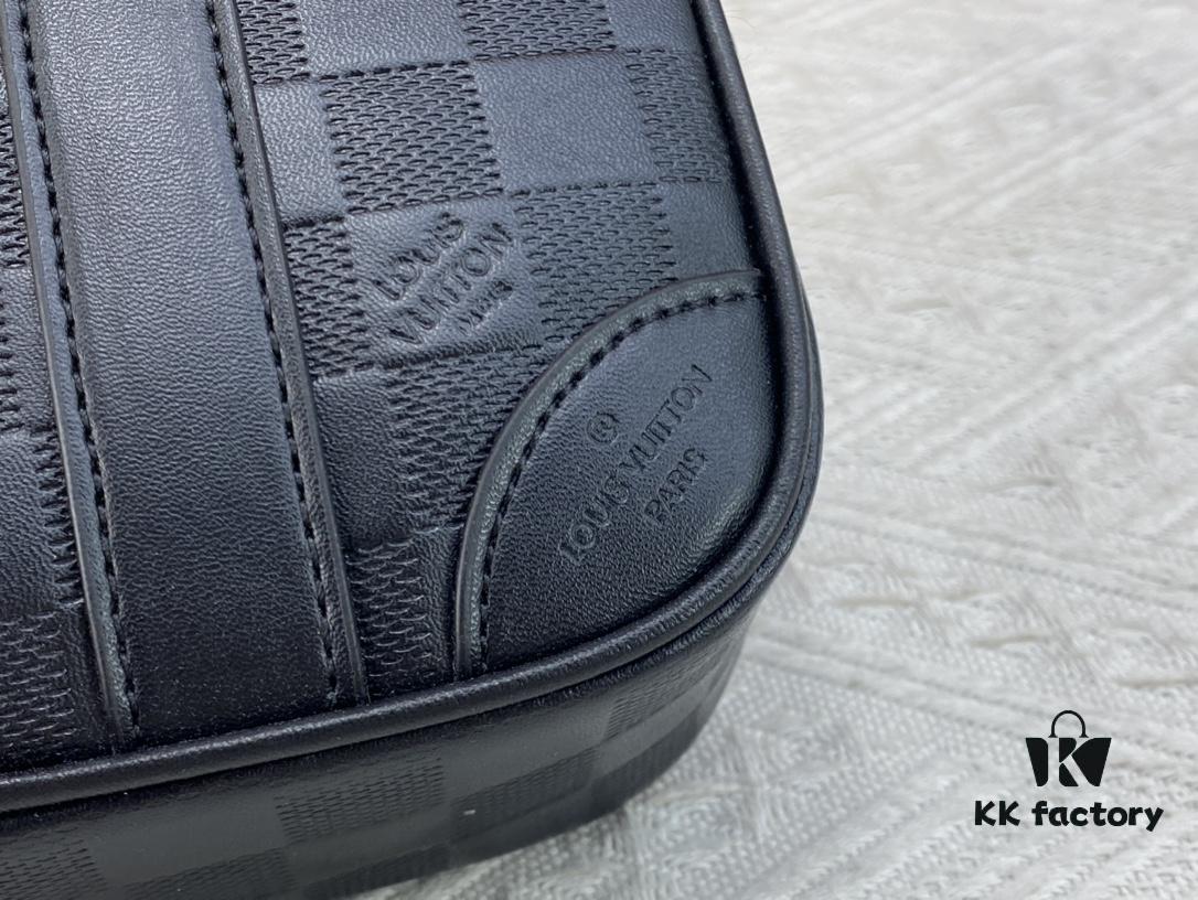 M82076 Latest Black Floral, Black Checkered, Embossed Checkered, Vintage Checkered, Brown Checkered, and Embossed Pochette Kasai Clutch