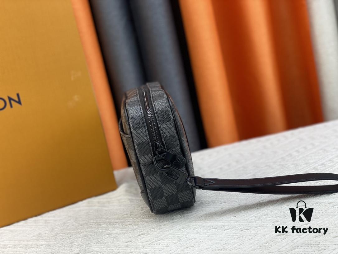 M82076 Latest Black Floral, Black Checkered, Embossed Checkered, Vintage Checkered, Brown Checkered, and Embossed Pochette Kasai Clutch