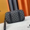 M82076 Latest Black Floral, Black Checkered, Embossed Checkered, Vintage Checkered, Brown Checkered, and Embossed Pochette Kasai Clutch