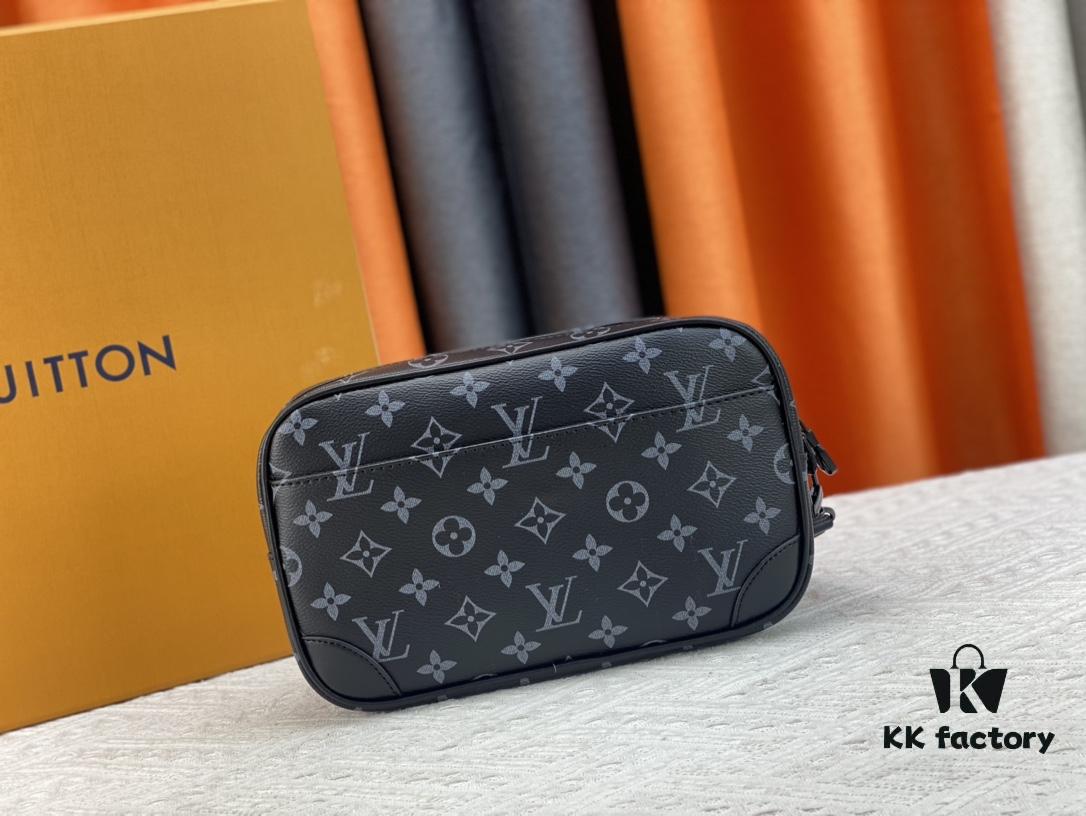 M82076 Latest Black Floral, Black Checkered, Embossed Checkered, Vintage Checkered, Brown Checkered, and Embossed Pochette Kasai Clutch