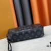 M82076 Latest Black Floral, Black Checkered, Embossed Checkered, Vintage Checkered, Brown Checkered, and Embossed Pochette Kasai Clutch