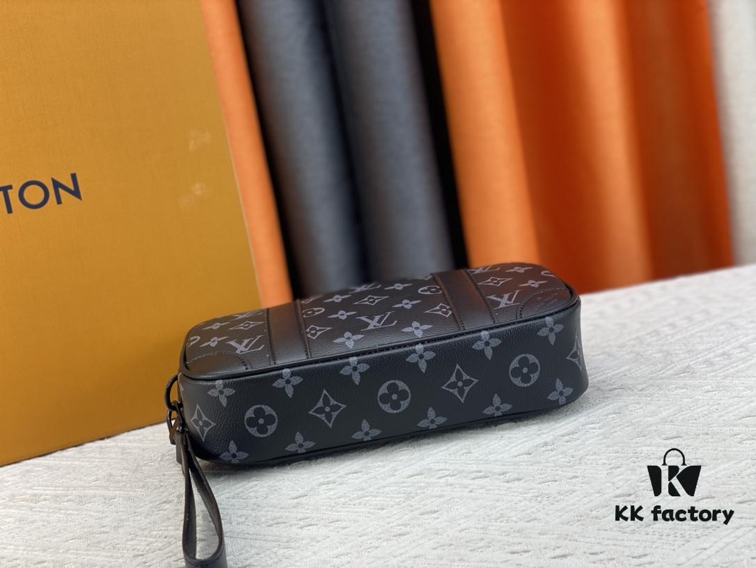 M82076 Latest Black Floral, Black Checkered, Embossed Checkered, Vintage Checkered, Brown Checkered, and Embossed Pochette Kasai Clutch